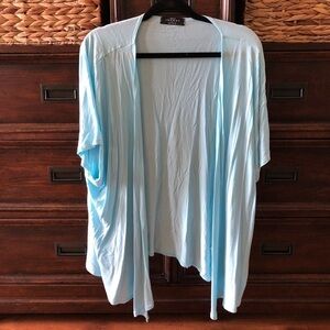 Made by Johnny light blue knit cover up in size XL